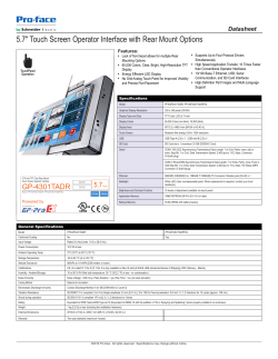 5.7" Touch Screen Operator Interface with Rear - Pro