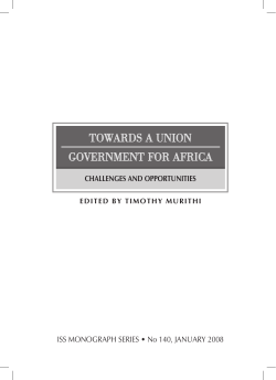 Towards a Union Government for Africa