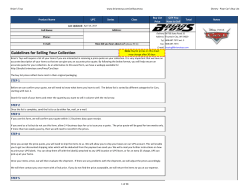 Guidelines for Selling Your Collection