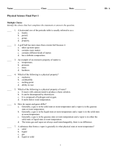 Physical Science Final Part 1 - trinity