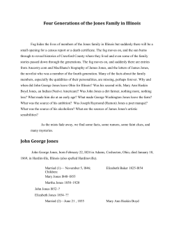 Four Generations of the Jones Family in Illinois John George Jones