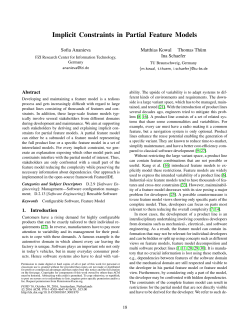 Implicit Constraints in Partial Feature Models
