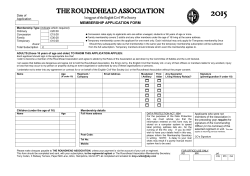 Roundhead Assoc. Membership
