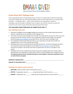 Omaha Gives! 2017 Challenge Funds