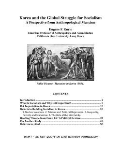 Korea and the Global Struggle for Socialism