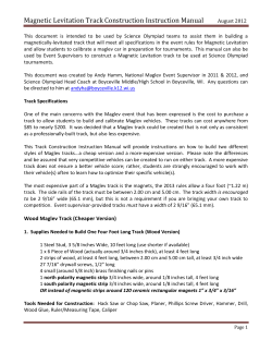 Magnetic Levitation Track Construction