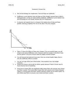ECNS 251 Spring 2013 Homework 4 Answer Key 1. a. Skis and ski