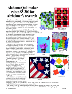 Alabama Quiltmaker raises $5300 for Alzheimer`s research