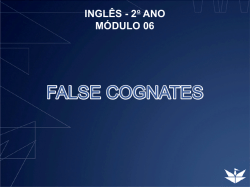 FALSE COGNATES