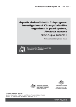 Aquatic Animal Health Subprogram