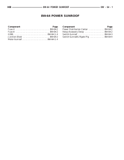 8W-64 POWER SUNROOF