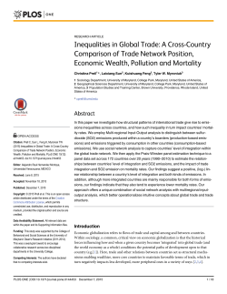 Inequalities in Global Trade: A Cross