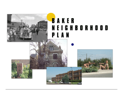 Baker Neighborhood Plan - Baker Historic Neighborhood Association