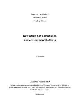 New noble-gas compounds and environmental effects