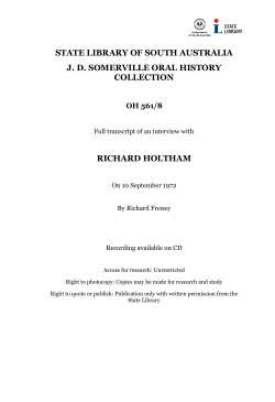 richard holtham - State Library of South Australia