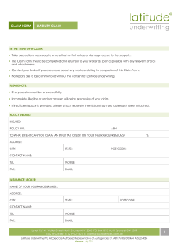 latitude latitude - Millennium Underwriting Agencies