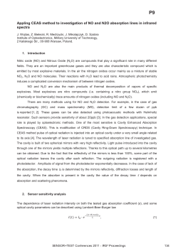 Applying CEAS Method to Investigation of NO and N2O Absorption