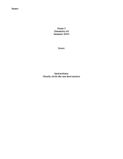 Chem65 Summer 15 Exam 3