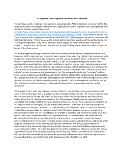 Supreme Court Update by Tom Stoll