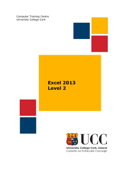 Microsoft Excel 2013