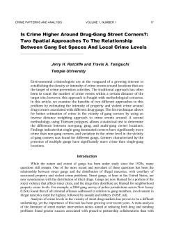 Is Crime Higher Around Drug-Gang Street Corners?