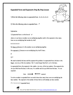 Expanded Form and Exponents Step By Step Lesson