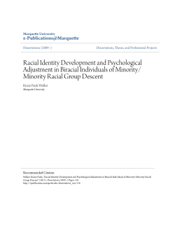 Racial Identity Development and Psychological - e