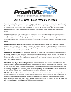 Summer Blast! Themes 2017