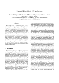 Dynamic Malleability in MPI Applications