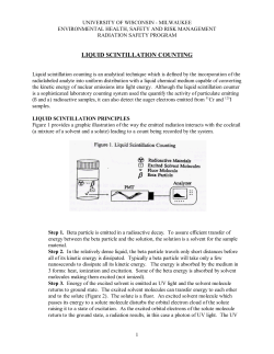 LIQUID SCINTILLATION COUNTING