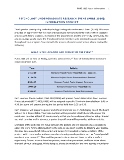 psychology undergraduate research event