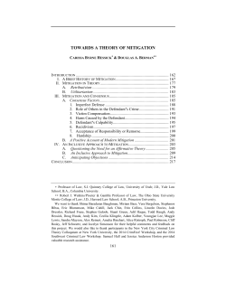 towards a theory of mitigation