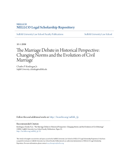 Changing Norms and the Evolution of Civil Marriage