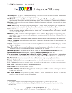 The Zones of Regulation