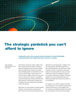 The strategic yardstick you can`t afford to ignore