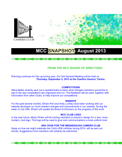 August 2013 - Mississauga Camera Club