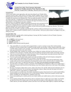 Tornado Facts - Sandusky County