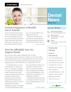 Dental News - Delta Dental of New Jersey