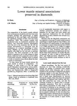 Lower mantle mineral associations preserved in diamonds
