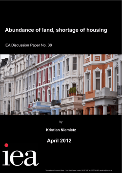 Abundance of land, shortage of housing