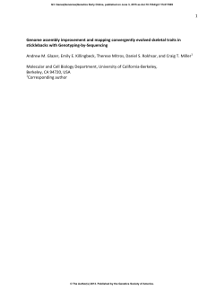 1 Genome assembly improvement and mapping convergently