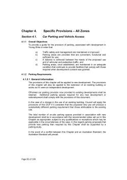 Chapter 4. Specific Provisions – All Zones