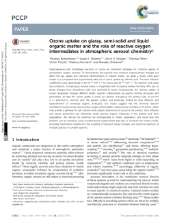 Ozone uptake on glassy, semi-solid and liquid organic matter and