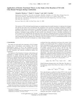 Application of Density Functional Theory to the Study of the Reaction
