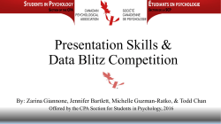 Data Blitz Competition - Canadian Psychological Association
