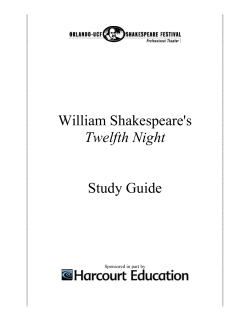 Study Guide - Orlando Shakespeare Theater