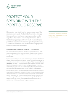 Protect Your Spending With Portfolio Reserve