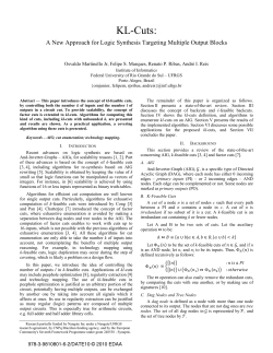 KL-Cuts: A New Approach for Logic Synthesis