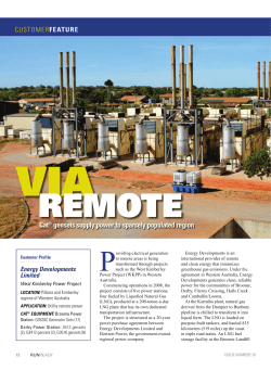 Cat&reg; gensets supply power to sparsely populated region