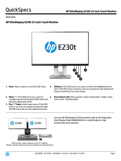 HP EliteDisplay E230t 23-inch Touch Monitor